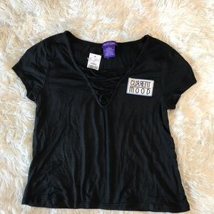 Hot Gal Lace Up Baby Tee